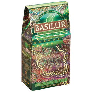 BASILUR Orient Moroccan Mint zelený čaj 100 g, poškozený obal
