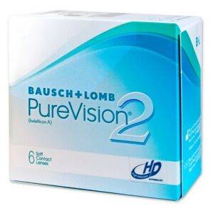 BAUSCH & LOMB PureVision 2 HD měsíční 6 čoček, Počet dioptrií: -8,00, Počet kusů v balení: 6 ks, Průměr: 14,0, Zakřivení: 8,6