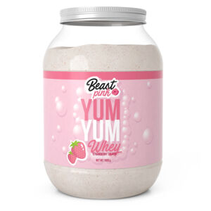 GYMBEAM BeastPink Yum yum whey protein strawberry splash 1000 g