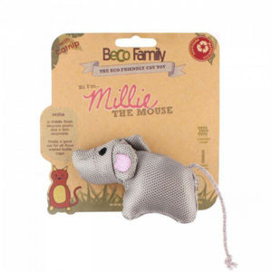 BECO Family myška Millie hračka pro kočky s šantou kočičí