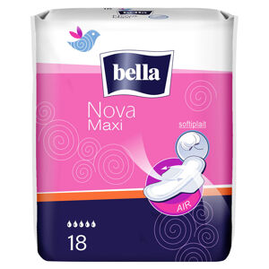 BELLA Nova Maxi Hygienické vložky s křidélky 18 ks, poškozený obal