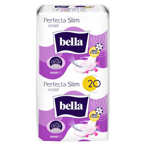 BELLA Perfecta Slim Violet Hygienické vložky s křidélky 20 ks