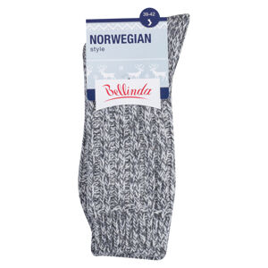 BELLINDA Dámské a pánské zimní ponožky vel.39-42 šedý melír 1 pár