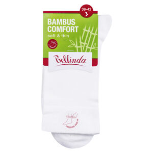 BELLINDA Dámské ponožky bambus comfort vel.39-42 bílé 1 pár