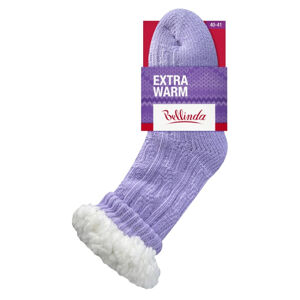 BELLINDA Dámské extra teplé ponožky vel.40-41 fialové 1 pár