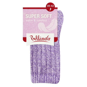 BELLINDA Dámské teplé extra měkké ponožky vel.39-42 fialové 1 pár