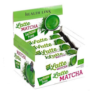 HEALTH LINK Latte matcha bez laktózy a lepku BIO 40 sáčků