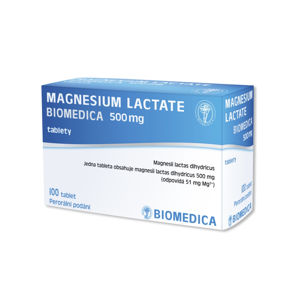 BIOMEDICA Magnesium lactate 500mg 100x500 mg tablet