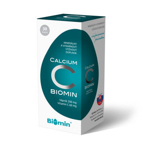 BIOMIN Calcium s vitaminem C cps.30