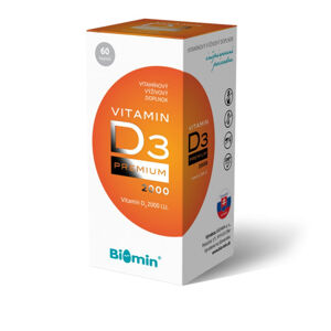 BIOMIN Vitamin D3 Premium+ 2000 I.U. 60 tobolek