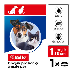BOLFO obojek pro kočky + malé psy 38 cm 1 kus