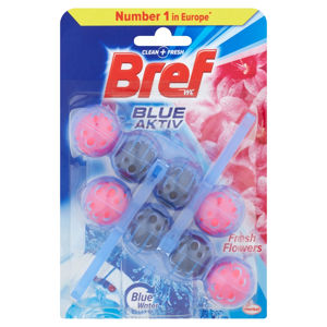 BREF Blue Aktiv Fresh Flowers tuhý WC blok 2x50 g