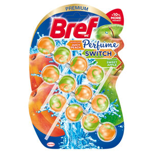BREF Tuhý WC blok Perfume Switch Peach & Apple 3 x 50 g