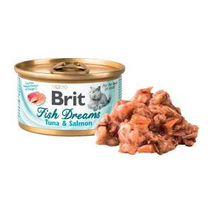 Brit Fish Dreams Tuna & Salmon konzerva pro kočky 80 g