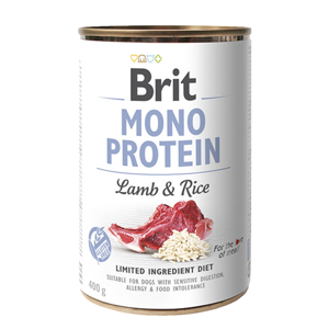 Brit MONO PROTEIN Lamb & Rice konzerva pro psy 400 g
