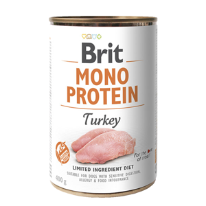 Brit MONO PROTEIN Turkey konzerva pro psy 400 g