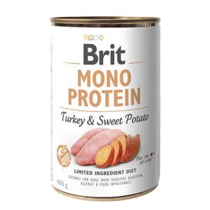 Brit MONO PROTEIN Turkey & Sweet Potato konzerva pro psy 400 g