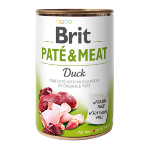 BRIT Paté & Meat Duck konzerva pro psy 400 g