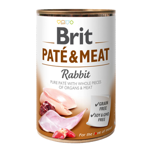 BRIT Paté & Meat Rabbit konzerva pro psy 400 g