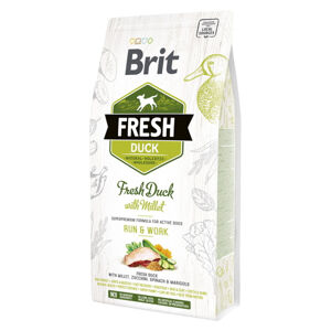 BRIT Fresh Duck with Millet Adult Run & Work granule pro psy 1 ks, Hmotnost balení: 12 kg