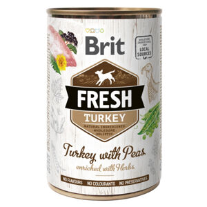 BRIT Fresh Turkey with Peas konzerva pro psy 400 g