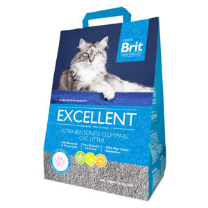 BRIT Fresh for cats excellent ultra bentonite stelivo pro kočky 1 kus, poškozený obal