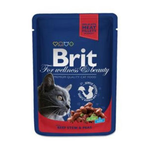BRIT Premium Cat kapsa with Beef Stew & Peas 100 g