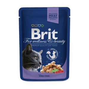 BRIT Premium Cat kapsa with Cod Fish 100 g