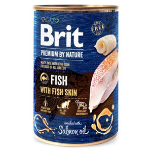 BRIT Premium by Nature Fish & Fish Skin konzerva pro psy 400 g