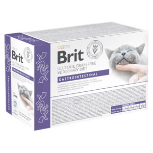 BRIT Veterinary Diet Cat Pouch fillets in Gravy Gastrointest 12x85 g