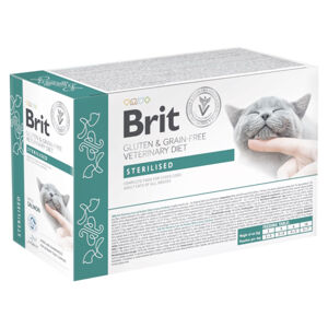BRIT Veterinary Diet Cat Pouch fillets in Gravy Sterilised 12x85 g