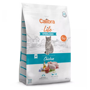CALIBRA Life Sterilised Chicken granule pro kastrované/ste­rilizované kočky 1,5 kg, poškozený obal