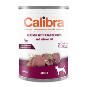 CALIBRA Dog  konzerva Adult zvěřina s brusinkami 400 g