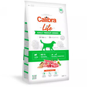 CALIBRA Life Adult Medium Breed Lamb pro psy středních plemen 2,5 kg