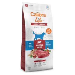 CALIBRA Life Fresh Beef Adult Medium granule pro psy 1 ks, Hmotnost balení: 2,5 kg