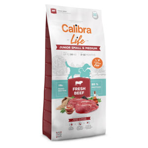 CALIBRA Life Fresh Beef Junior Small & Medium granule pro psy 1 ks, Hmotnost balení: 2,5 kg