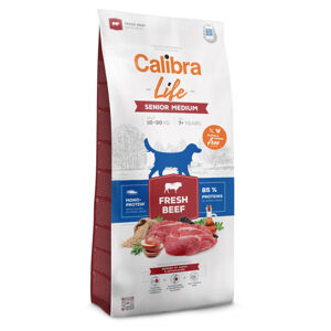 CALIBRA Life Fresh Beef Senior Medium granule pro psy 1 ks, Hmotnost balení: 12 kg
