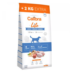 CALIBRA Life Adult Medium Breed Chicken granule pro psy 12+2 kg ZDARMA