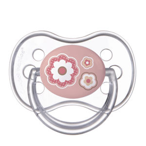 CANPOL BABIES Dudlík silikonový symetrický NEWBORN BABY 18+m růžový