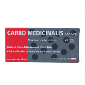 SANOVA Carbo Medicinalis 20 tablet