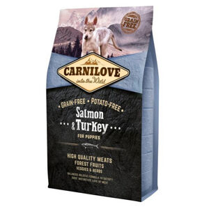 CARNILOVE  Salmon & Turkey granule pro štěňata 1  ks, Hmotnost balení: 4 kg