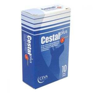 CEVA Cestal Plus Flavour 50mg/144mg/200mg 10 tablet
