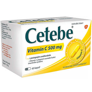 CETEBE Vitamin C 500 mg 60 kapslí