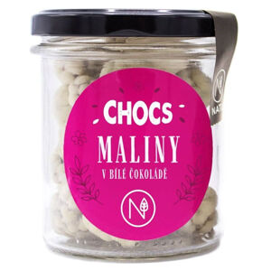 CHOCS Maliny v 33% bílé čokoládě sklenička 100 g