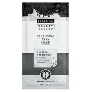 FREEMAN Čisticí jílová maska Aktivní uhlí a probiotika Beauty Infusion 15 ml