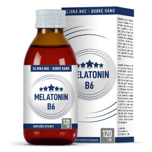 CLINICAL Melatonin B6 sirup příchuť citron 120 ml + DÁREK maska na spaní, poškozený obal