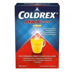 COLDREX MAX Grip Citron prášek pro perorální roztok 10 sáčků