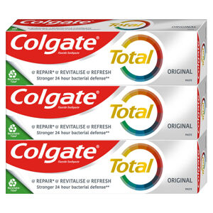 COLGATE Total Original zubní pasta 3x 75ml, poškozený obal