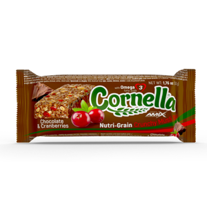 AMIX Cornella crunchy müsli bar příchuť čokoláda a brusinky 50 g