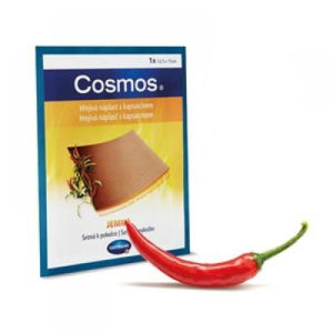 COSMOS Hřejivá náplast s kapsaicinem jemná 12,5 x 15 cm 1 kus